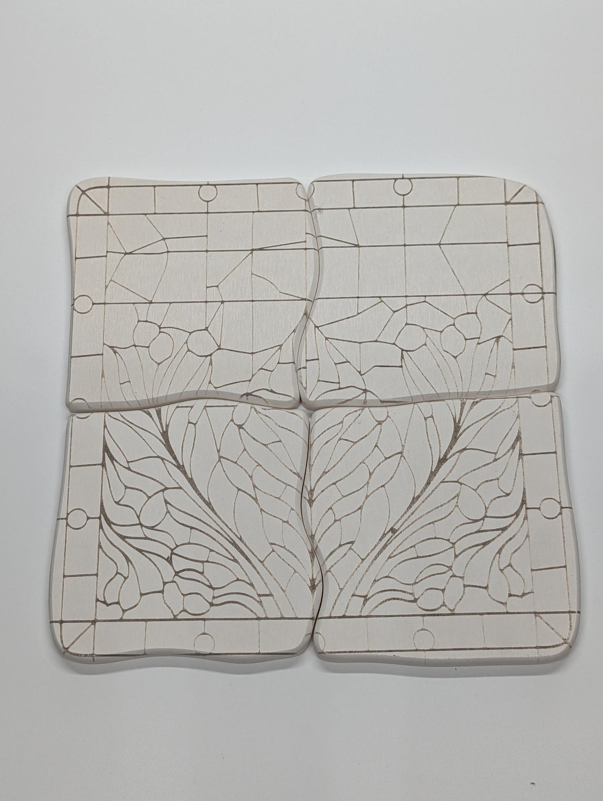 The Glass Garden: Modular Fossil Tiles of Art Nouveau Unity 🌿✨🪟