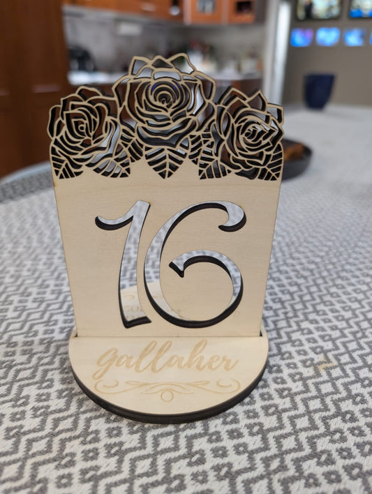 Table Numbers
